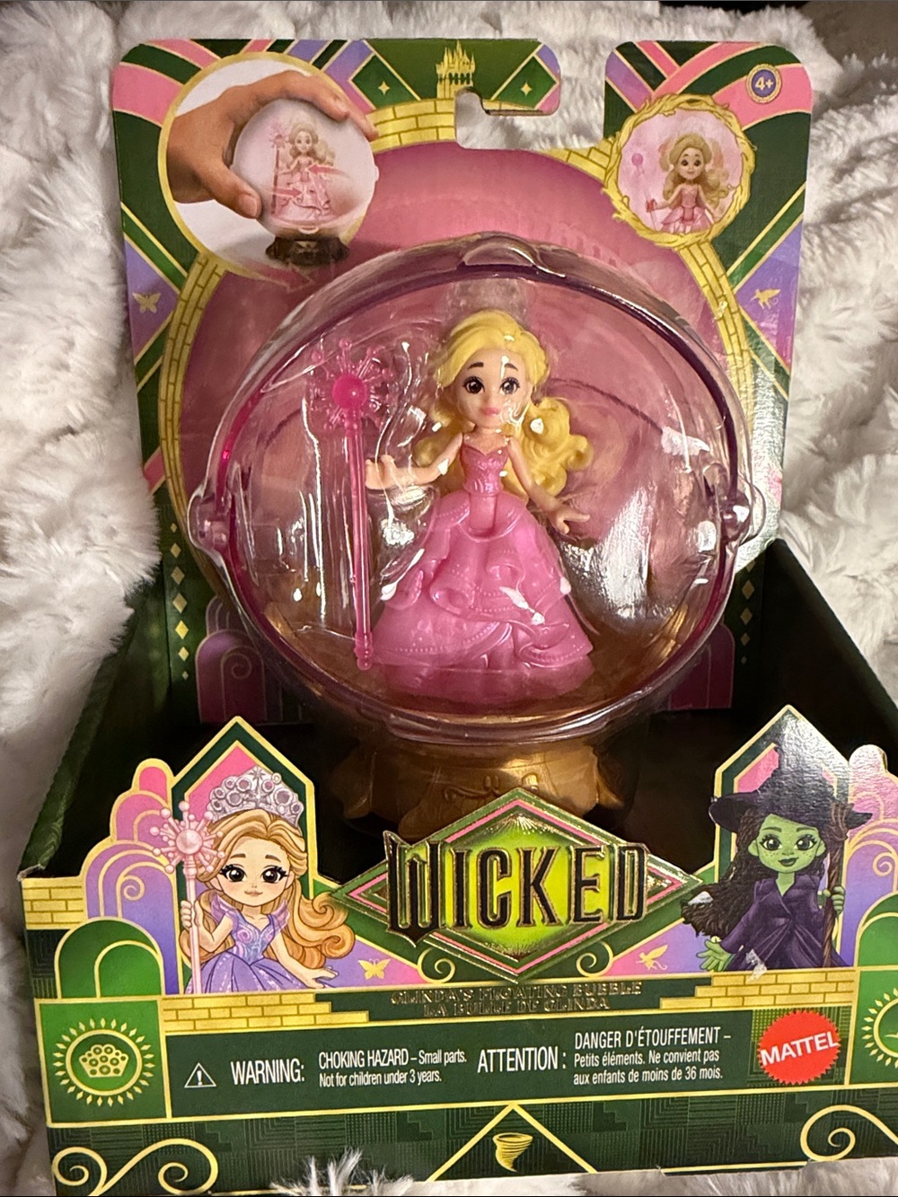 Mattel Wicked Glinda’s Floating Bubble Pink Doll with Wand